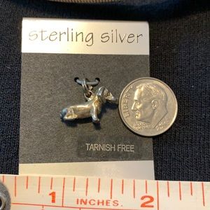 Sterling silver dachshund charm
